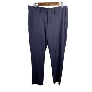 Murano Pants Size 34x34 Blue Gray Dress Slacks Ultimate Modern Comfort Heathered
